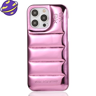 時尚羽絨服手機套適用於 IPhone 16 15 14 13 12 11 Pro Max 15 16 Plus 三件裝防