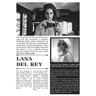 Lana Del Rey 報紙專輯海報美學潮流牆壁裝飾海報帆布版畫