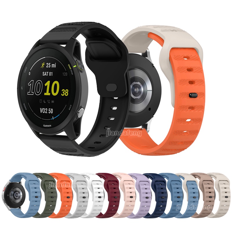 Garmin forerunner 265 255 245 645 音樂先行者 55 替換錶帶矽膠運動錶帶扣錶帶