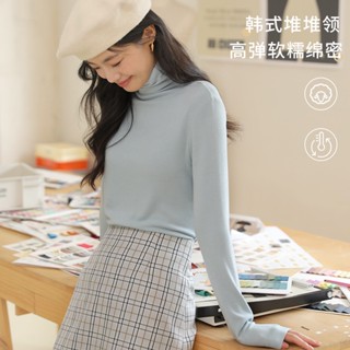 【🎀可可家】實拍2025羊毛打底衫女秋冬加絨半高領羊毛衫長袖上衣外穿高領內搭針織毛衣