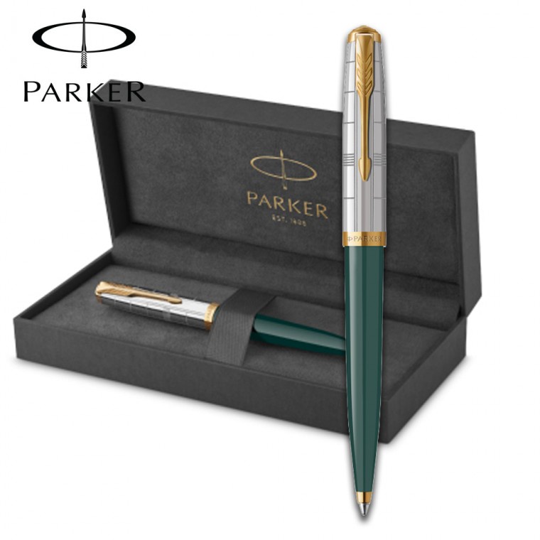 Parker 51 高級森林綠色 B-Tick 圓珠筆