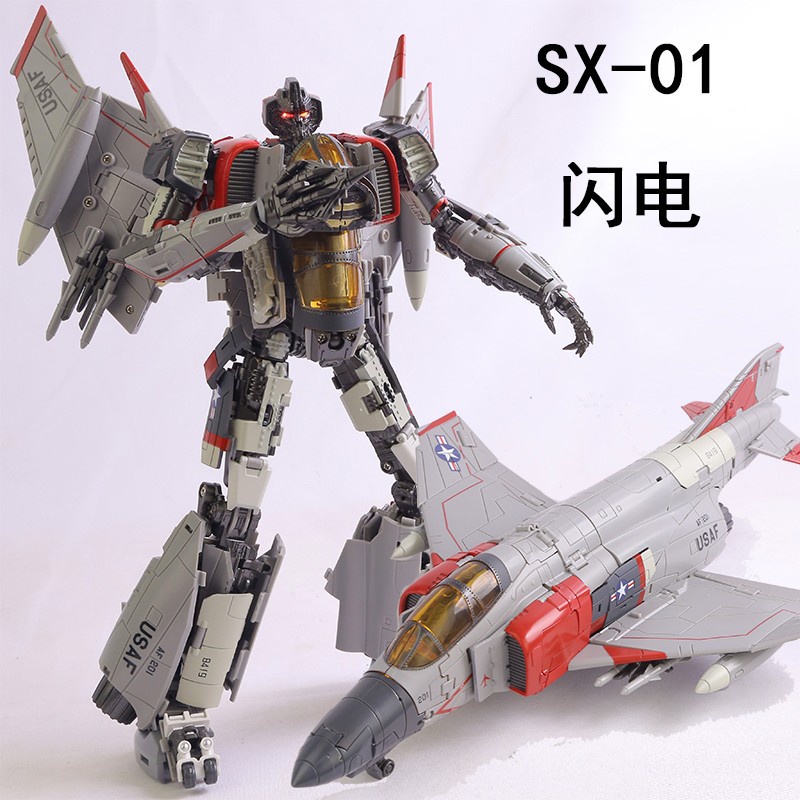 SX-01閃電 變形玩具thunder warrior黃蜂外傳電影系列模型 再版