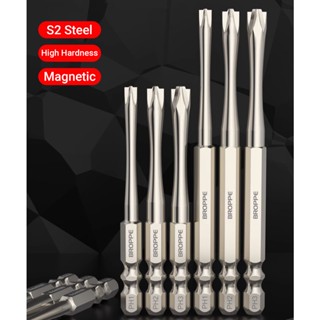 磁性電工專用一字十字螺絲刀頭,十字槽頭 1/4 英寸柄 S2 鋼衝擊頭 PH2 PH3 用於空氣開關面板套筒