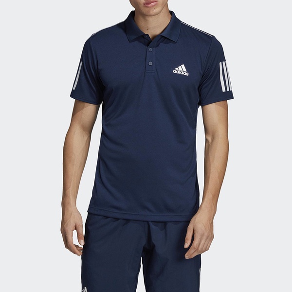 Adidas Club 3STR Polo DU0850 男 Polo衫 短袖 運動 網球 休閒 吸濕排汗 舒適 藍