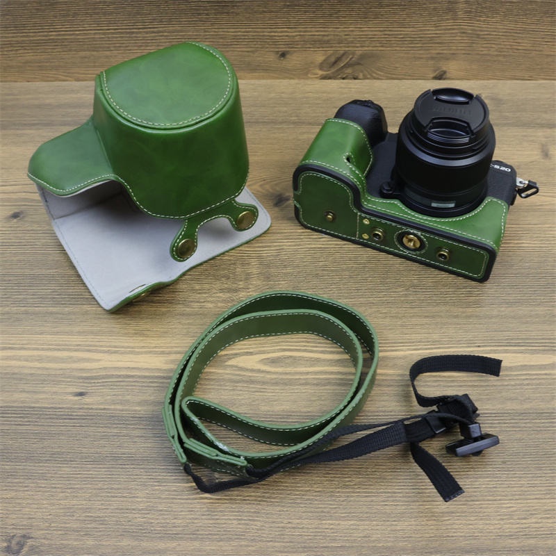 適用於FUJIFILM/富士X-s20微型單相機包皮套 xs20相機保護殼 底座開孔