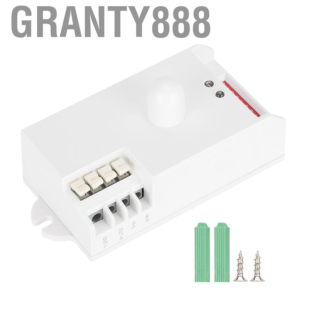 Granty888 5.8GHz 撥盤調整微波雷達感應器人體運動偵測器燈開關適用於家庭飯店走廊