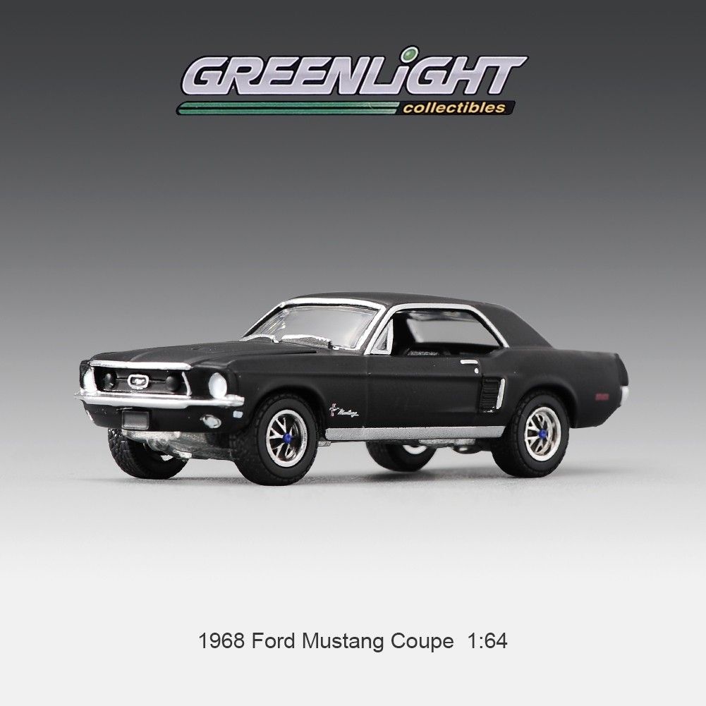 &amp;正版&amp; 1/64 Greenlight 合金汽車模型 1967福特野馬Coupe肌肉跑車