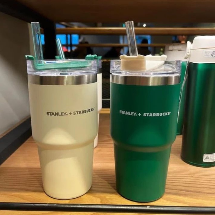 韓國 星巴克x史丹利 聯名吸管杯 Stanley 冰霸杯 冷飲杯 隨行杯 不鏽鋼杯 咖啡杯 大容量保溫杯 車用水壺