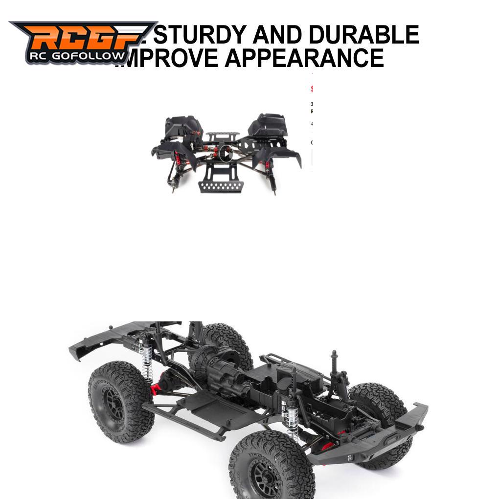 AXIAL Rcgofollow 車架 RC 汽車零件精密底盤車架適用於 1/10 軸向 SCX10 履帶式 RC 升級