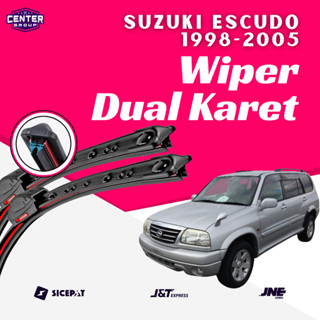 SUZUKI 鈴木 Escudo 1998 2005 汽車雙橡膠模型雙刀片雨刷 1 套左右無鐵架