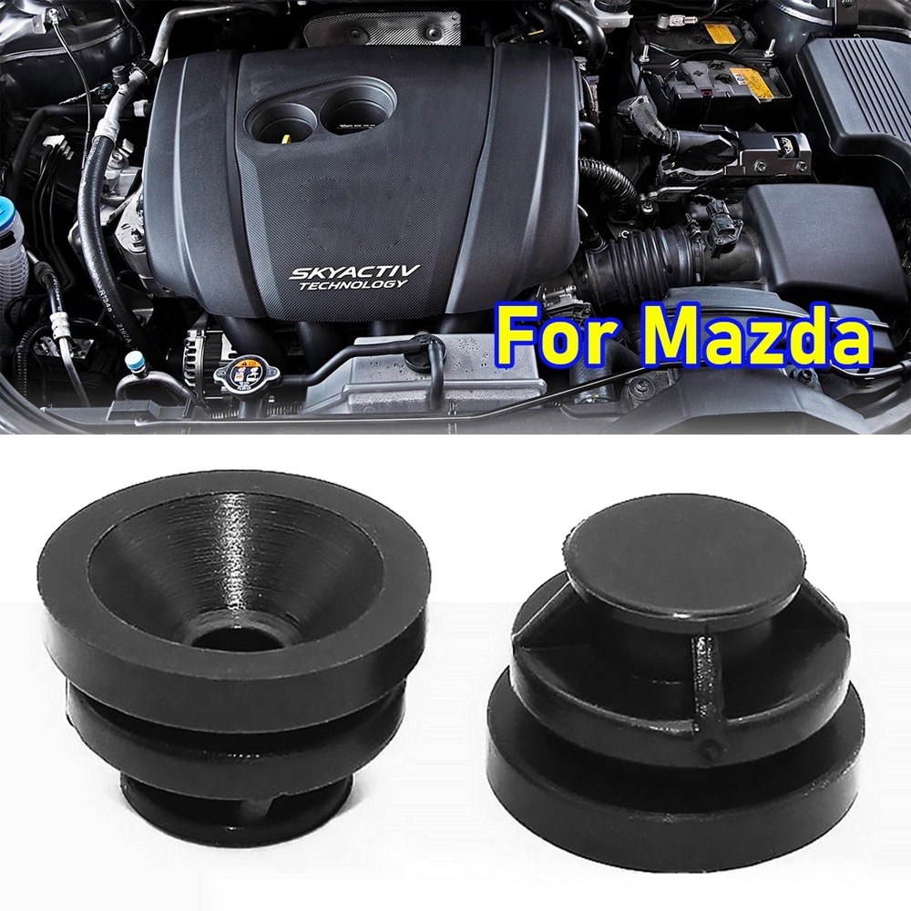 MAZDA 2 件適用於馬自達 Axela Atenza CX4 CX5 發動機上蓋裝飾橡膠索環安裝襯套緩衝套墊護板墊