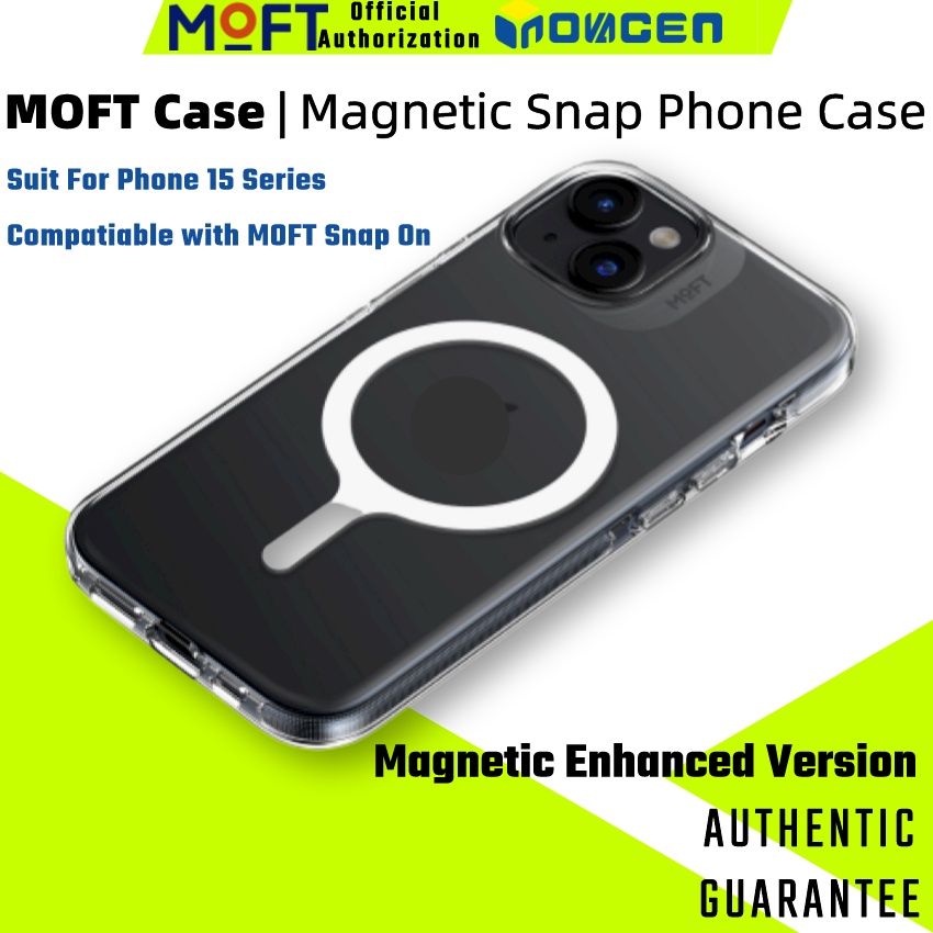 Moft 手機殼 15 Plus 15 Pro Max 系列磁性增強手機殼防震按扣手機殼