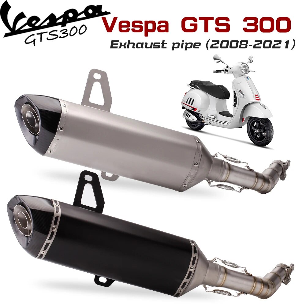 適用於vespa GTS 300摩托車全排氣管改裝,安裝完美