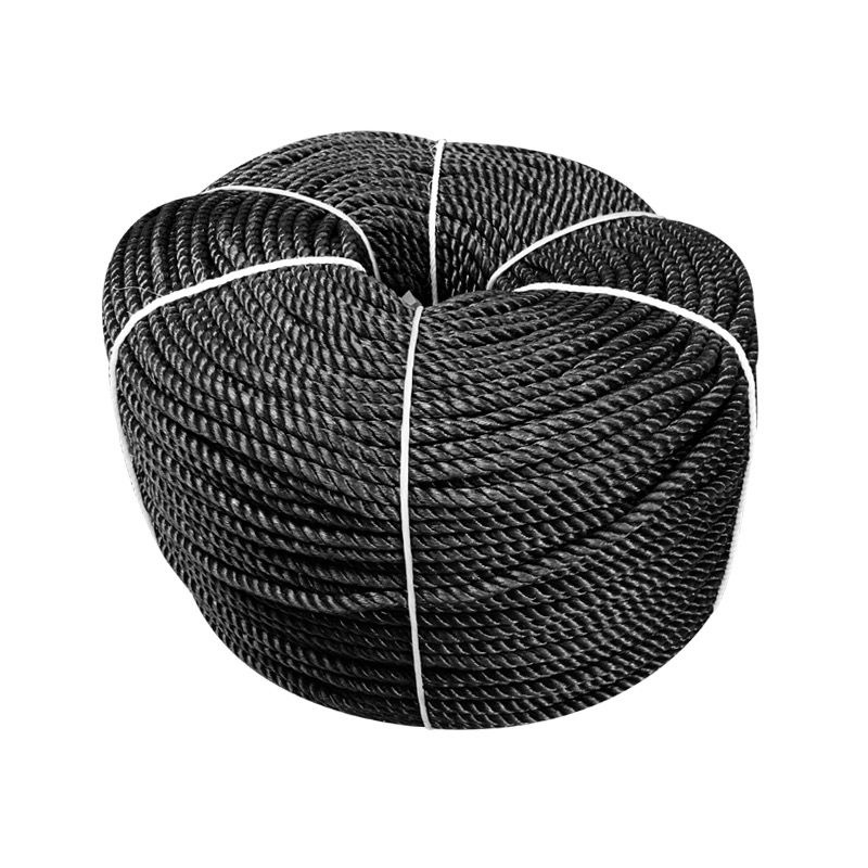 【戶外磨捆綁繩晒衣繩】3-12毫米繩子捆綁繩尼龍繩子打包繩黑色聚乙烯塑膠繩建築線繩粗細