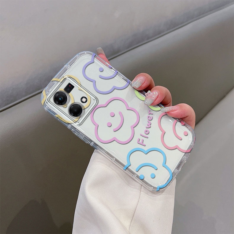 Capa Cream 時尚透明手機殼適用於 OPPO RENO 4 5 7 8 Pro 4G 5G / RENO 7 4