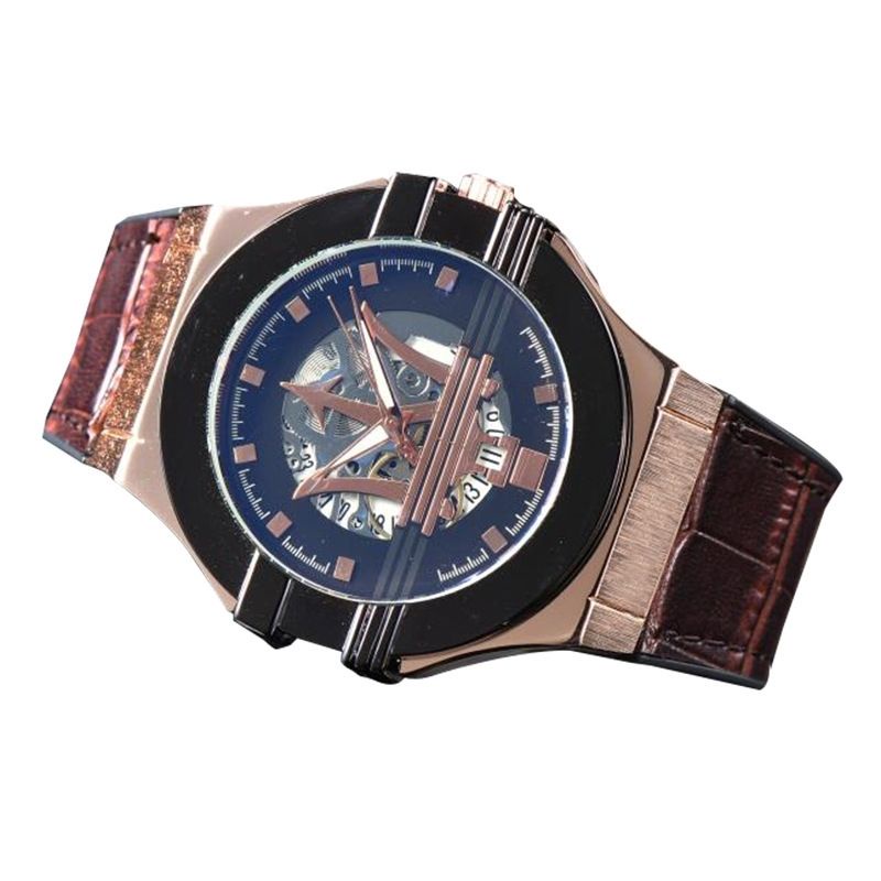 瑪莎拉蒂周邊精品手錶 石英錶 男士腕錶 指針式男士專用表 全新禮盒裝