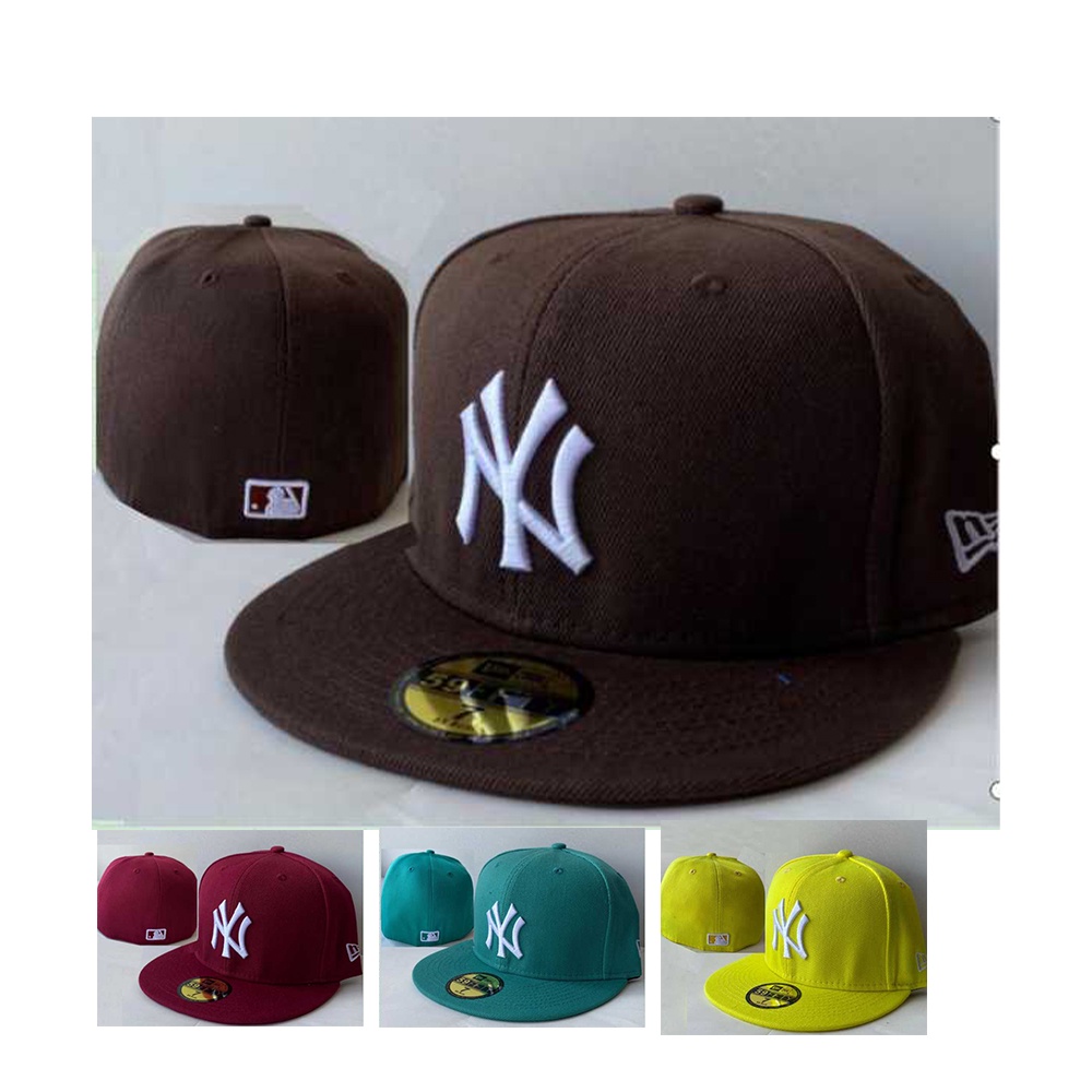 MLB 尺寸帽 紐約洋基 New York Yankees 多色4款 刺繡棒球帽 男女通用 平沿不可調 全封嘻哈帽 運動