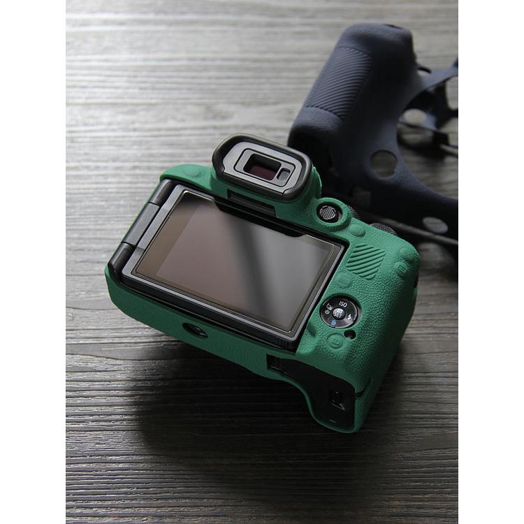 適用於佳能r10相機組CANON EOS R100矽膠套荔枝紋r50機身保護套R50