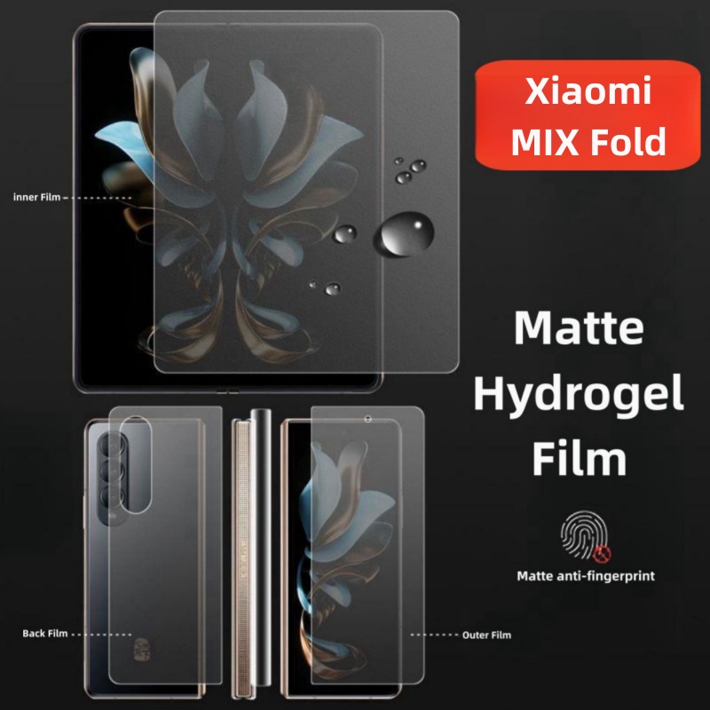 1~2片装 小米滿版霧面水凝膜 摺疊機螢幕保護貼 適用 Xiaomi MIX Fold 3 2 Fold3 Fold2