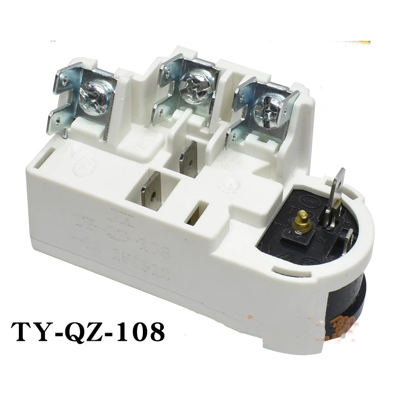 適用海爾冰箱冰櫃壓縮機PTC啟動器TY-QZ-108過載超載保護器繼電器