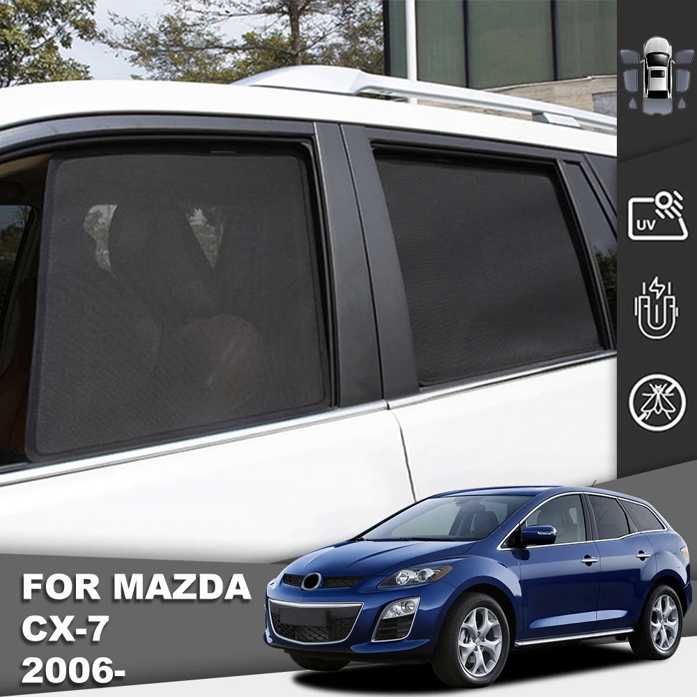 MAZDA 馬自達 CX-7 CX7 ER 2006-2014 CX 7 磁性汽車遮陽罩前擋風玻璃窗簾後嬰兒側窗遮陽板遮