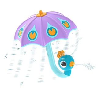 Yookidoo戲水洗澡玩具/ 孔雀小雨傘/ 紫 eslite誠品