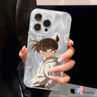 IPhone 6 7 X XR XS MAX Plus Bling 卡通時尚帥氣名偵探柯南手機殼