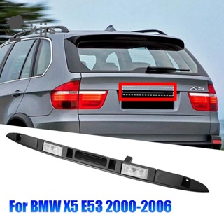 BMW 1 件裝汽車行李箱行李箱蓋牌照把手帶鑰匙按鈕燈更換配件適用於寶馬 X5 E53 2000-2006 年旅行後蓋把
