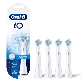 Oral-B 歐樂B iO微震清潔刷頭4入-白色