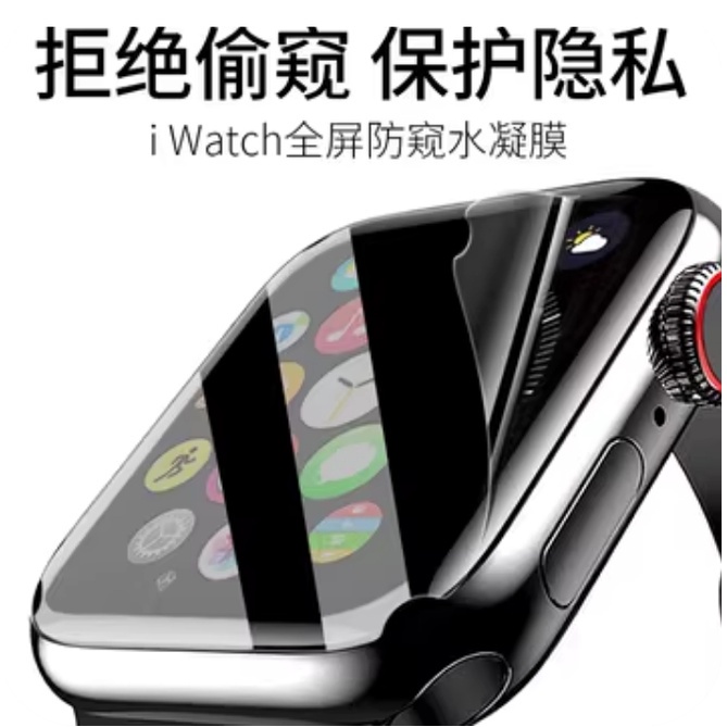 【5片裝】 Apple Watch 保護貼 iwatch 保護膜 9 8 7 6 5 4 手錶膜 防窺膜 滿版水凝膜 熒