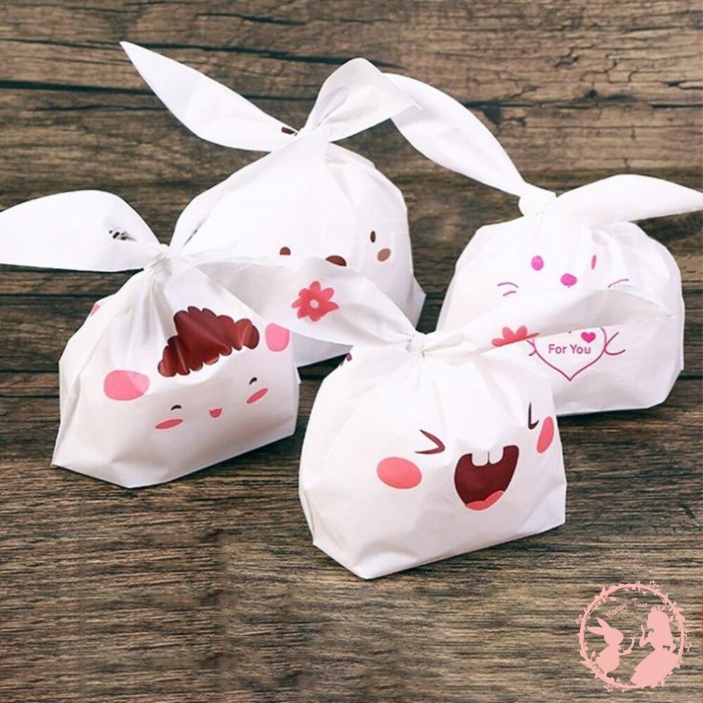 【現貨】長兔耳袋子可愛卡通包裝 聖誕包裝袋 包裝袋 糖果袋 禮物袋