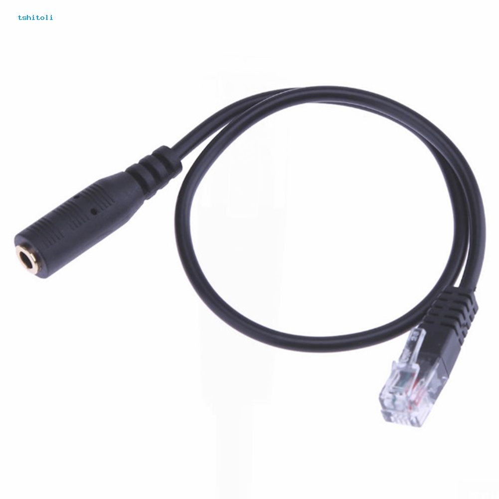 Ts 20cm 35mm OMTP 智能手機耳機轉 4P4C RJ9/RJ10 電話適配器電纜線