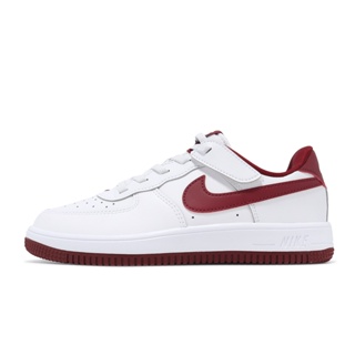 Nike 童鞋 Force 1 Low Easyon PS 白 紅 中童鞋 AF1 魔鬼氈 ACS FN0237-105