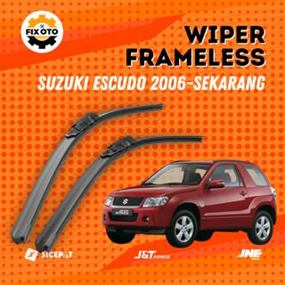 SUZUKI 2006 鈴木 Escudo 汽車雨刮器現在無框軟橡膠模型 1 套 2 件左右