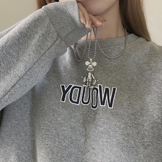 現貨 情侶項鍊 長項鍊 日系項鍊 歐美項鍊日韓複古個性嘻哈可愛卡通不銹鋼米奇長款鈦鋼項鏈男女吊墜配飾品 情侶項鍊 長項鍊