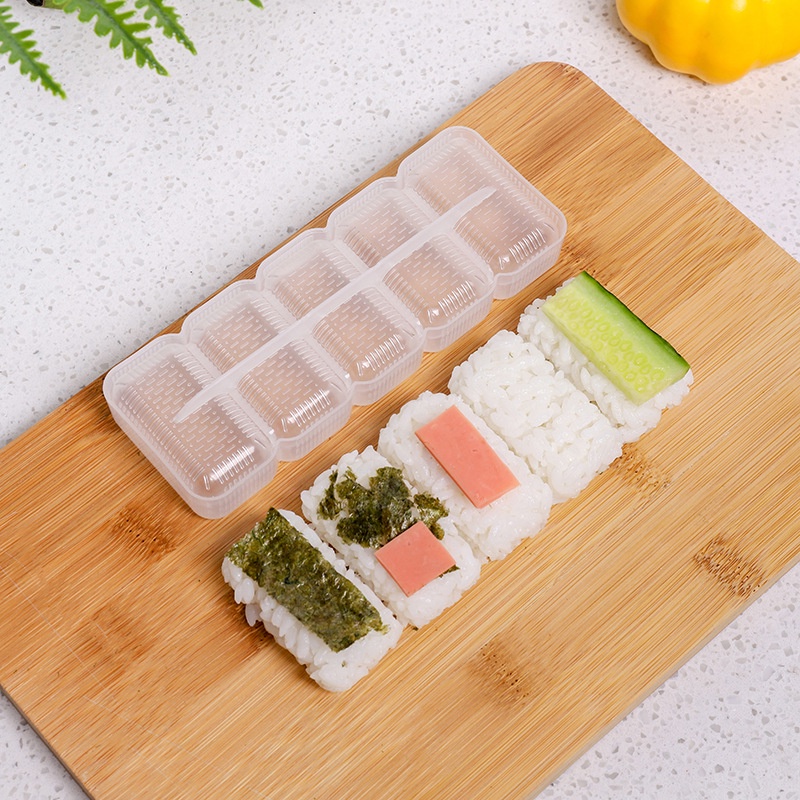 五連飯糰模具便當飯糰神器DIY紫菜包飯軍艦壽司模具熱銷