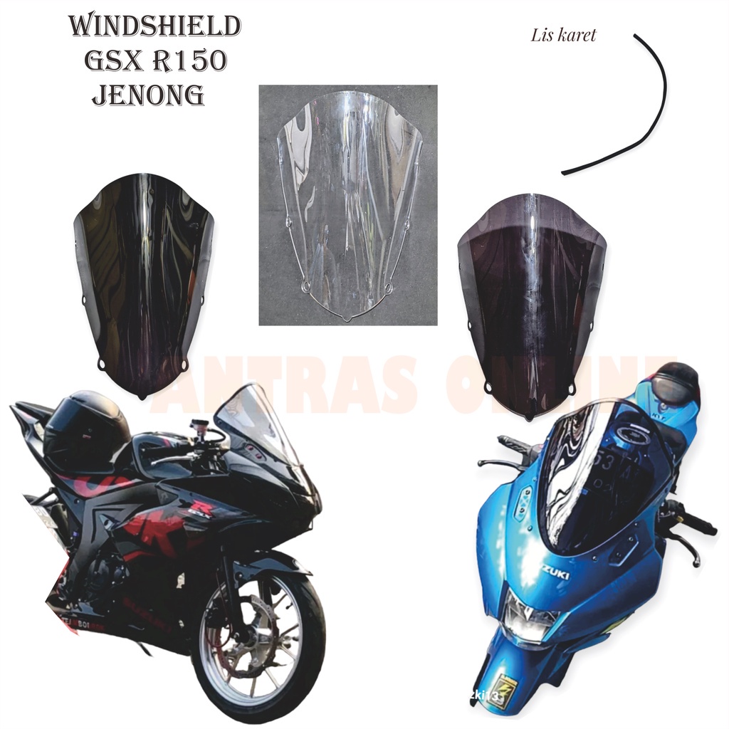 SUZUKI 擋風玻璃鈴木 GSX R150 遮陽板 GSX R150 Jenong 車型和 Gsx150 摩托車遮陽板