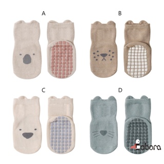 BOBORA 兒童襪子 嬰兒室內學步襪 精梳棉透氣防滑地板襪