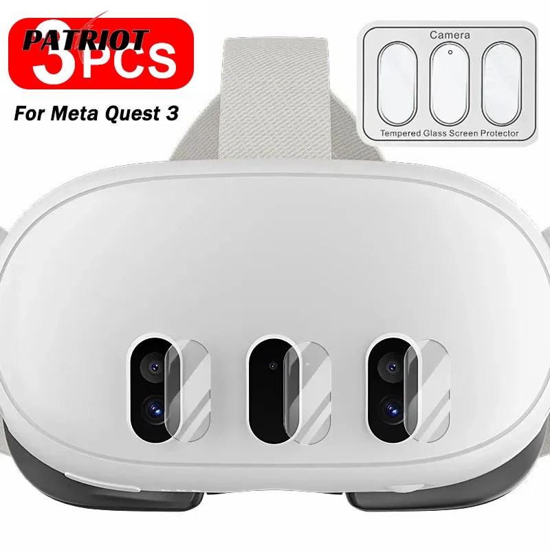 3 件兼容 Meta Quest 3 VR 眼鏡主機膜 / 全覆蓋 VR 耳機硬度玻璃 / 防刮 VR 遊戲保護膜 /