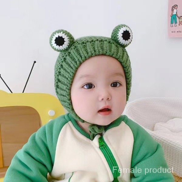 嬰兒帽子 秋冬季 男女寶寶 針織毛線帽 可愛 超萌 保暖 防風 護頭 嬰幼兒 大眼睛 套頭帽 圍巾 兒童帽子 寶寶帽子