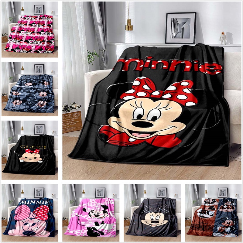 迪士尼世界米老鼠米奇米妮抓絨毯柔軟舒適成人兒童家居裝飾臥室客廳沙發床毯-5