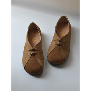 五號館 真皮復古柔軟單鞋透氣休閒一腳蹬文藝佛系女鞋森棉麻SUNDAYSHOES TA五 2502