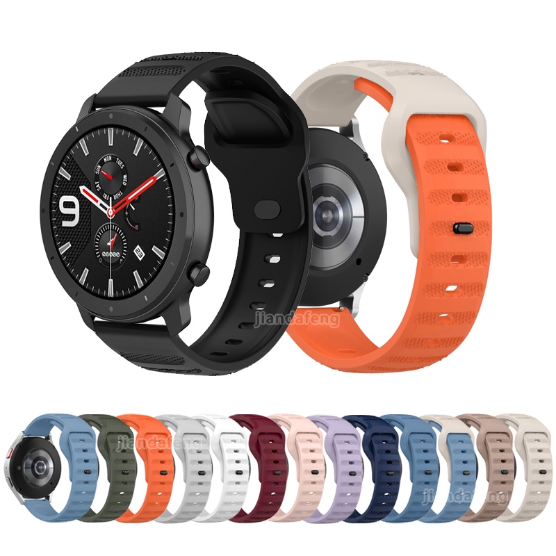 Huami Amazfit GTR 47mm 42mm 替換錶帶矽膠運動錶帶扣錶帶