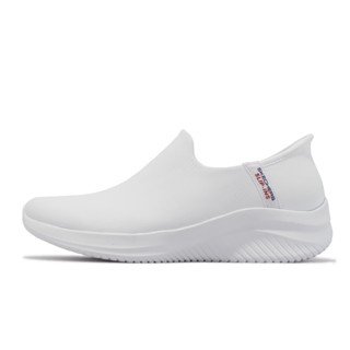 Skechers 休閒鞋 Ultra Flex 3.0 Slip-Ins 全白 白 護士 醫師 女鞋 149593WHT