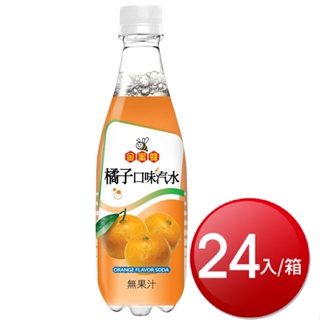 箱購免運 金蜜蜂橘子口味汽水(500mlX24罐)[免運][大買家]
