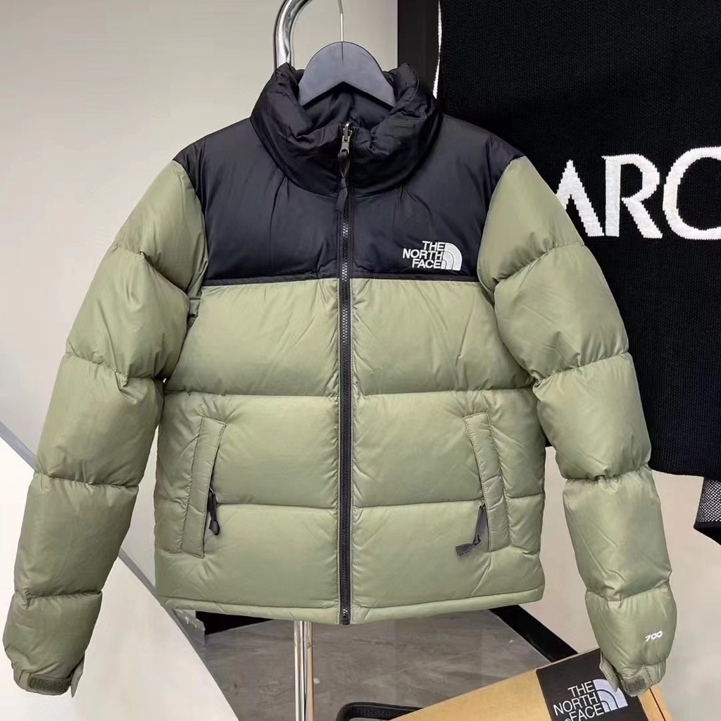 北面 The North Face 1996 男式刺繡徽標 700 羽絨服女式保暖防風夾克(帶 NFC 芯片)