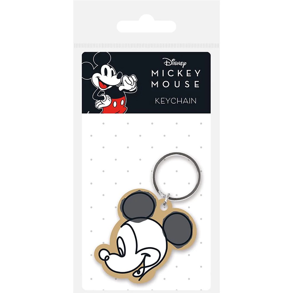 【迪士尼】米奇線稿造型鑰匙圈/MICKEY MOUSE