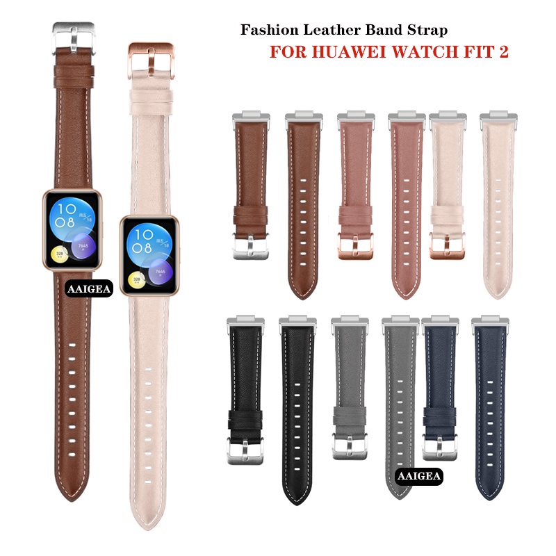華為 適用於 Huawei Watch Fit 2 new / FIT2 腕帶的時尚皮革錶帶, 帶連接器