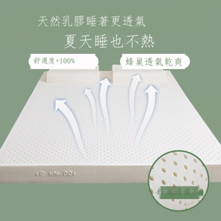 【限時優惠-免運】 泰國進口10cm天然乳膠床墊橡膠軟墊雙人家用1.8m席夢思榻榻米墊子