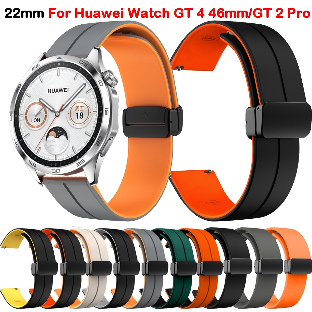 22 毫米磁扣錶帶適用於華為手錶 GT4 GT 4 46 毫米錶帶替換手鍊適用於華為 GT 3 2 Pro 46 毫米腕